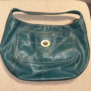 Rare Coach Large Ergo Turquoise Hobo